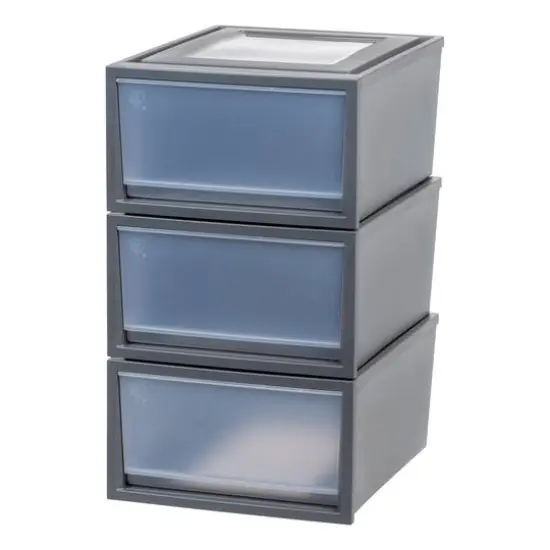 IRIS Gray Box Chest Drawer, 3ct. {1}