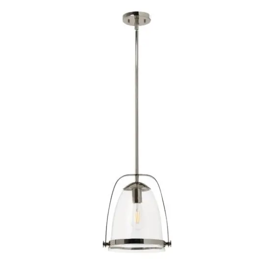 Hello Honey&reg; 5.7ft. Metal & Glass Ceiling Light Polished Nickel {3}