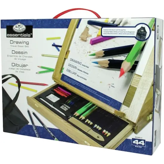 Royal & Langnickel&reg; Essentials&trade; 44 Piece Drawing Travel Easel Set {4}