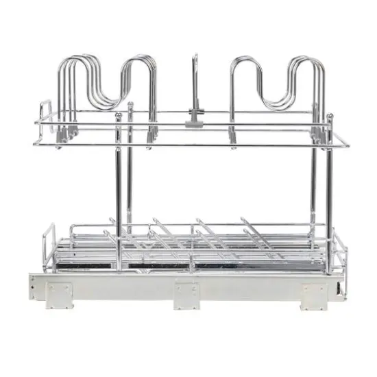 Household Essentials Glidez Cabinet Pot & Pan Lid Organizer {8}