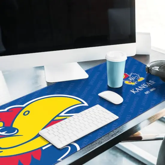 College Football Logo Series Desk Pad Kansas Jayhawks {5}