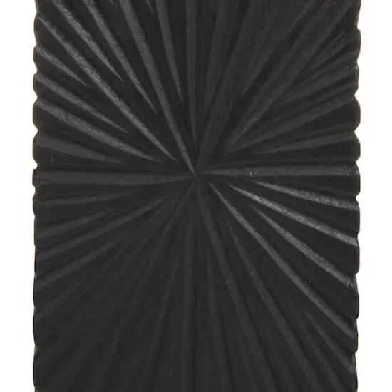 CosmoLiving by Cosmopolitan Black MDF Contemporary Candle Holder, 12" x 10" x 8" {5}