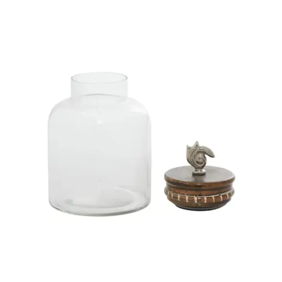 Clear Glass Decorative Jar Set {4}