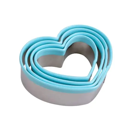 Hearts Stainless Steel Nested Cookie Cutter Set by Celebrate It&reg; {4}