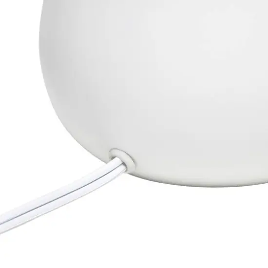 Simple Designs 14" Metal Touch Table Lamp White and Gold Base {10}