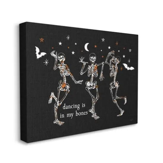 Stupell Industries Dancing In My Bones Skeletons Canvas Wall Art {4}