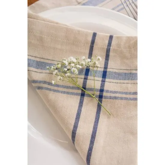DII&reg; French Stripe Cloth Dinner Napkins, 6ct. Nautical Blue {7}