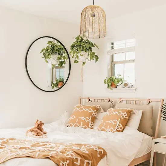 Hello Honey&reg; Modern Boho Handwoven Rattan Pendant Light {5}