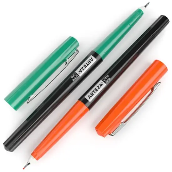 Arteza&reg; 24 Color Bright & Neon Permanent Ultra Fine Tip Marker Set {4}