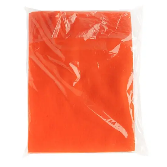 John Bead9" x 12" Acrylic Craft Felt Sheets, 25ct. Orange {7}