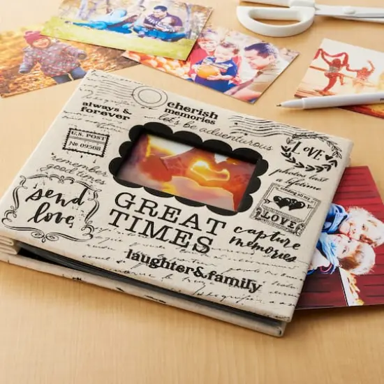 Linen Postal Scrapbook by Recollections&reg; {3}