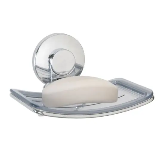 Bath Bliss Chrome Gel Suction Soap Dish {1}