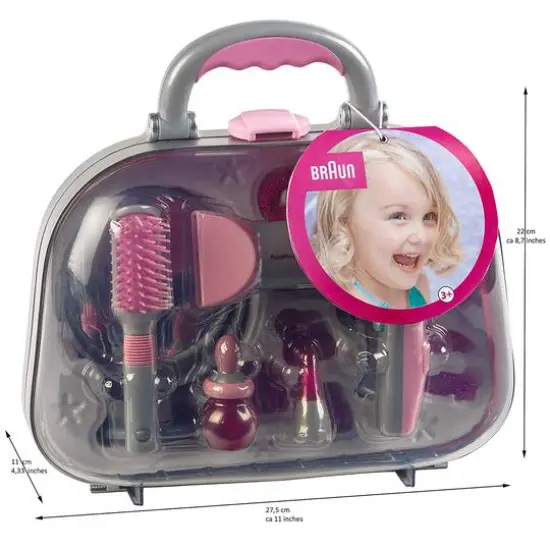 Theo Klein Braun Mega Hairstyling Case Toy Beauty Set {8}
