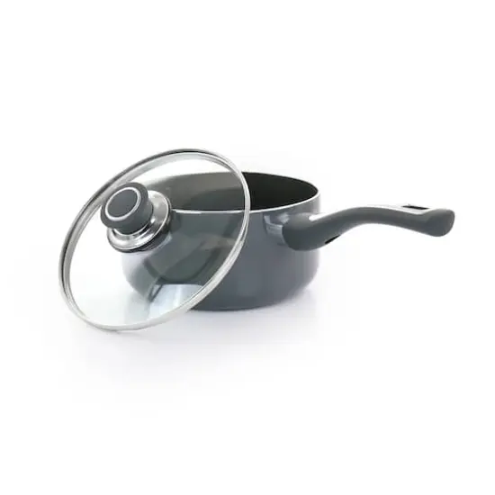 Oster Legacy 2.5qt. Gray Aluminum Nonstick Saucepan {4}