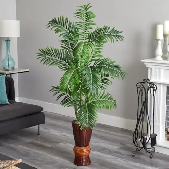 5ft. Areca Palm Tree in Decorative Planter {3}