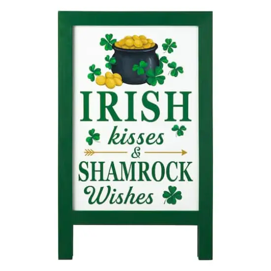 Glitzhome&reg; 24" St. Patrick'sWooden Porch Sign {1}