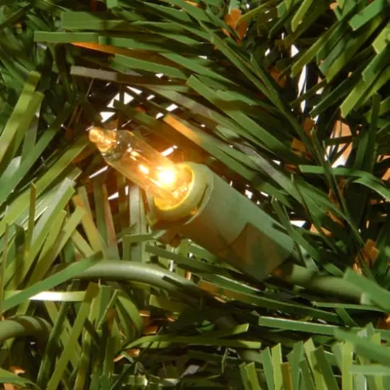 9' x 10" Pre-lit Classical Collection Artificial Christmas Garland with Red Berries, Cones, Holly Leaves and 50 Clear Lights {5}