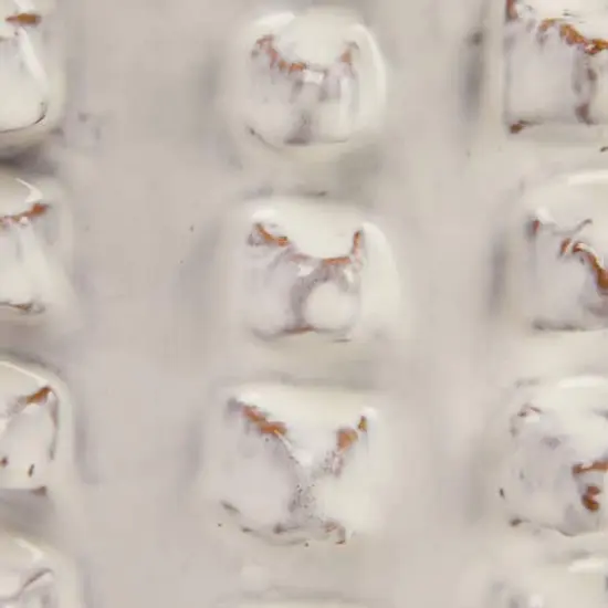 Hello Honey&reg; 11" Ivory Stoneware Sculptural Planter with Raised Dots {4}