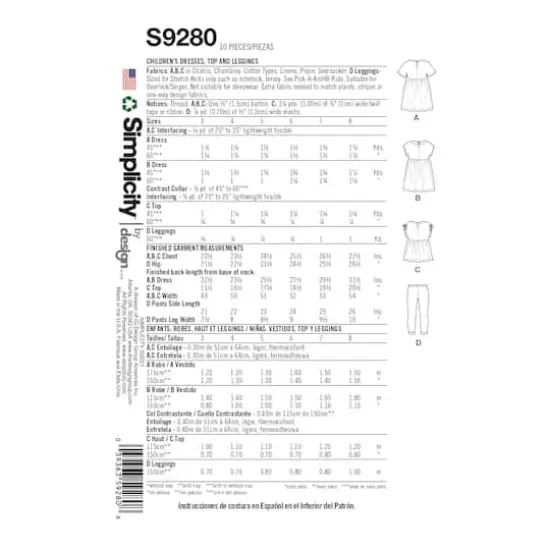 Simplicity&reg; Pattern CS9280 (3-4-5-6-7-8) {5}