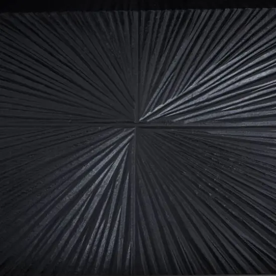 Set of 3" Black Wood Contemporary Trays, 3" x 16" x 10" {7}