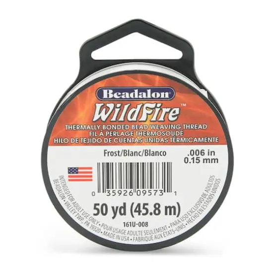Beadalon&reg; WildFire&trade; Bead Weaving Thread, 006" Frost {1}
