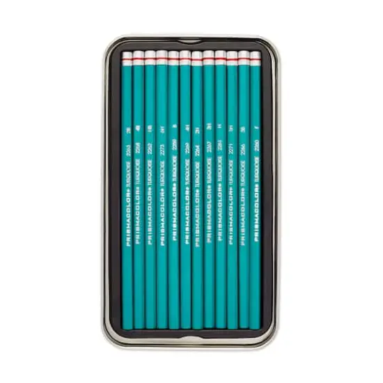 Prismacolor&reg; Premier&reg; Turquoise Medium Graphite Pencil Set {4}