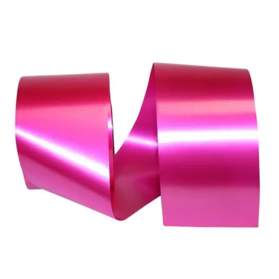 JAM Paper 2.75" x 55yd. Paper Coated Plastic Shiny Ribbon Hot Pink {1}