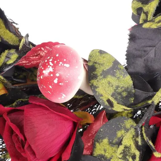 24" Black & Red Rose Wreath by Ashland&reg; {5}