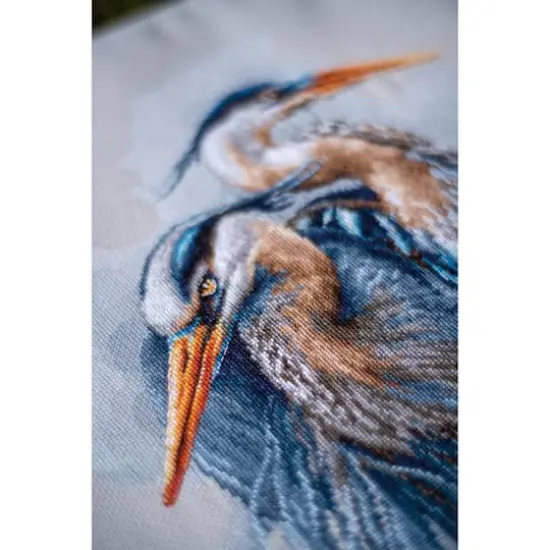 LanArte Great Blue Herons Counted Cross Stitch Kit {3}
