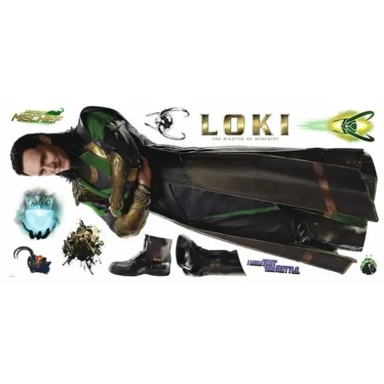 RoomMates Marvel Loki Peel & Stick Giant Wall Decal {4}