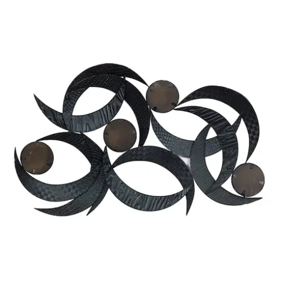 40" Beige Metal Contemporary Ornamental Wall Decor {6}