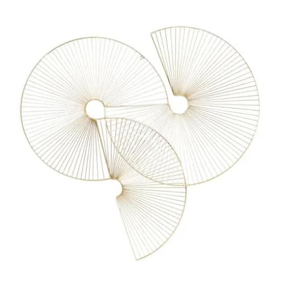 CosmoLiving by Cosmopolitan Gold Circle Contemporary Wall D&eacute;cor {1}