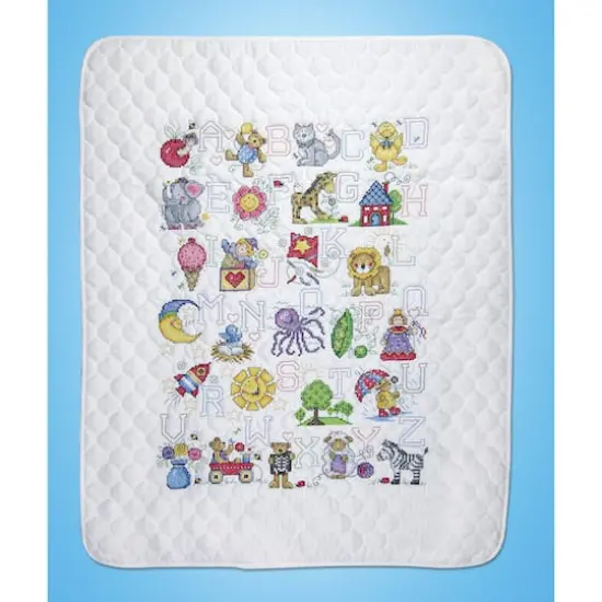 Design Works&trade; ABC Fun Stamped Quilt Cross Stitch Kit {4}