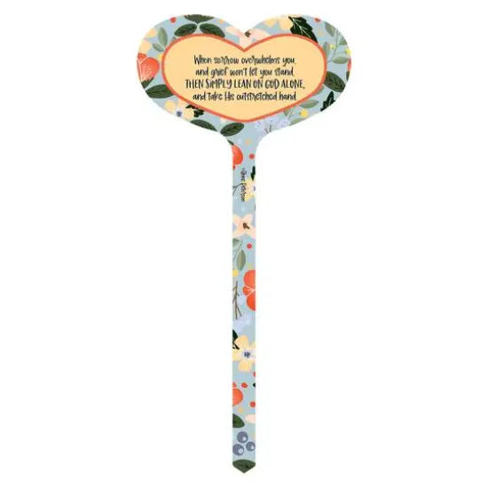 15" Aluminum When Sorrow Remembrance Marker Garden Stake {1}