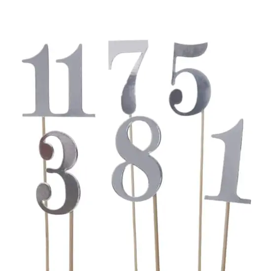 1-12 Silver Table Numbers by Celebrate It&trade; {4}