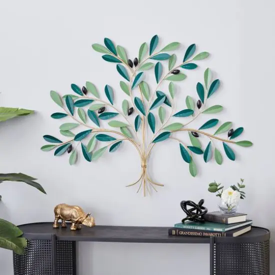 40" Green Metal Coastal Wall D&eacute;cor {8}