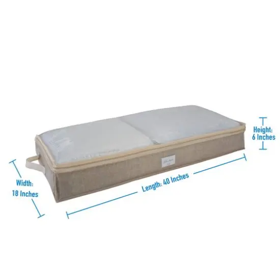 Simplify Under the Bed Storage Bag, 2ct. Beige {4}