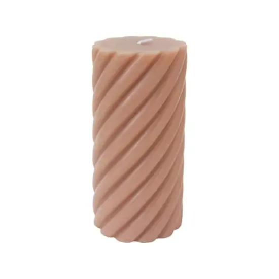 3" x 6" Twisted Scented Pillar Candle by Ashland® Sandalwood and Suede {3}