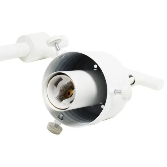 Lalia Home 24" White Matte 1 Light Beacon TableLamp with Clear Glass Shade {7}