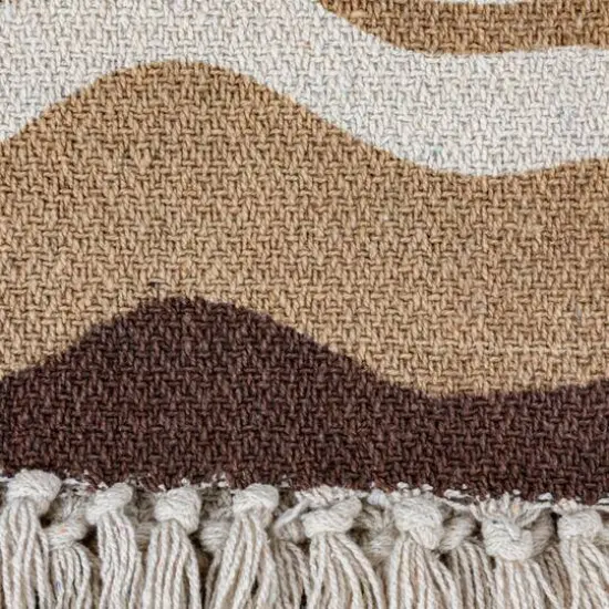 Hello Honey&reg; Multicolor Print & Fringe Recycled Cotton Throw Blanket {3}