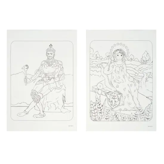 8" x 10" Emperor & Empress Tarot Paint-by-Number Kit by Artist's Loft&reg; {4}