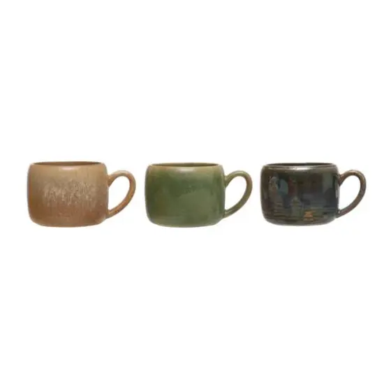 Hello Honey&reg; 5.5" Rustic Stoneware Mug Set {1}