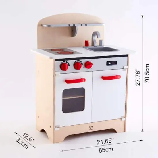 Hape White Fully Equipped Gourmet Kitchen {5}