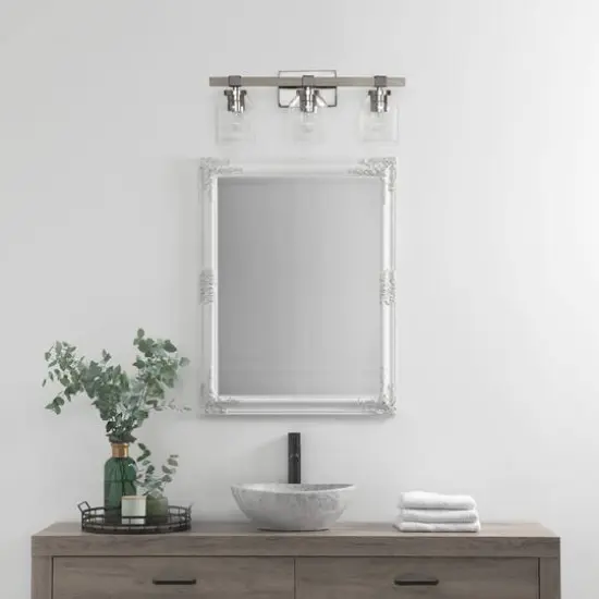 Lalia Home Barnlit 3 Light Metal & Glass Shade Vanity {3}