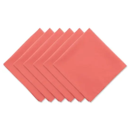 DII&reg; Solid Oversized Napkin, 6ct. Coral Reef {1}