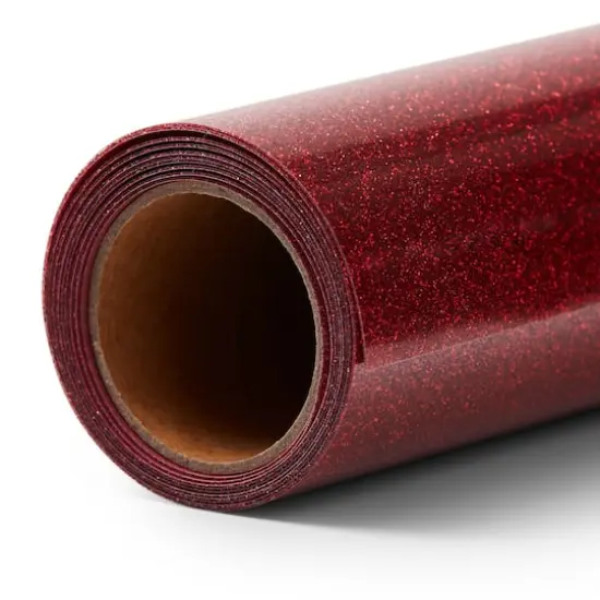 Cricut&reg; 12" x 5ft. Glitter Iron-On Red {3}