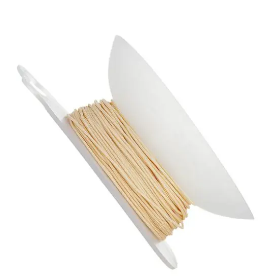 John Bead Lovely Knots 1mm Asian Knotting Cord with Bobbin, 50yd. Ivory {3}