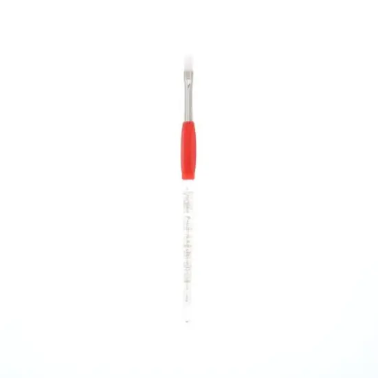 Princeton&trade; Red Hat&trade; White Synthetic Sable Flat Shader Brush {2}