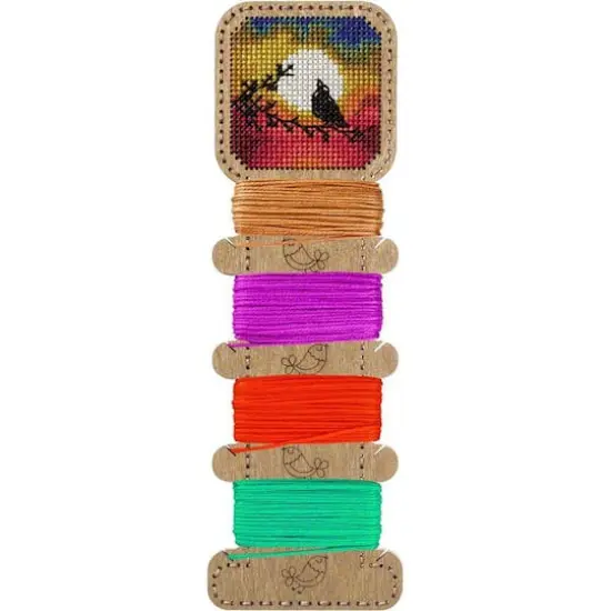 Wonderland Crafts Bird Embroidery Blank Wood Organizer {6}