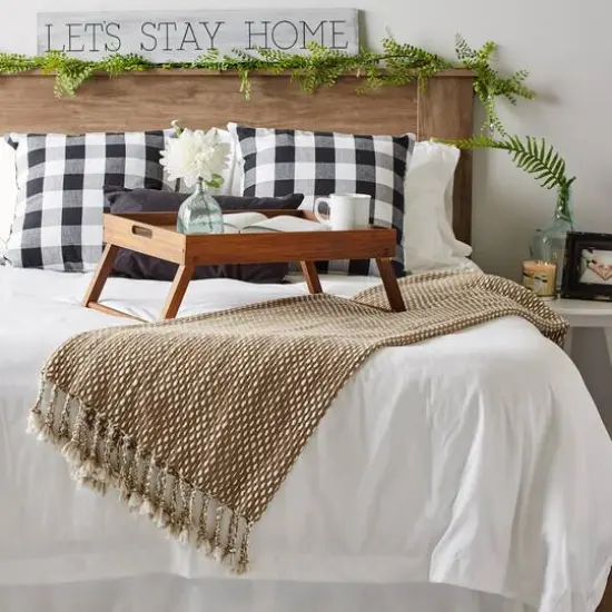 DII&reg; Stone & White Textured Acrylic Throw {6}